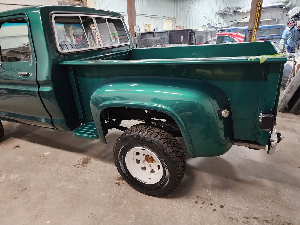 Rust repair and panel patching at Gurden's Body Shop, Cadillac, MI
