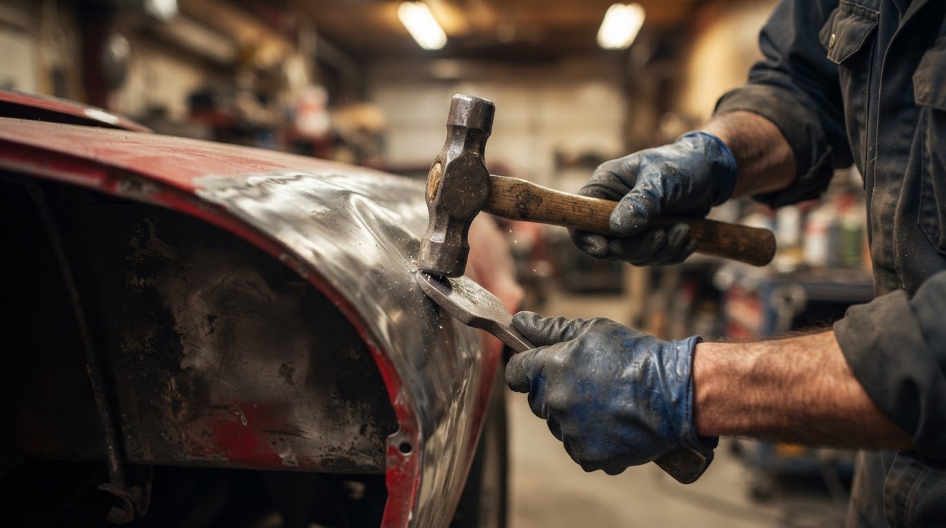 Collision Repair work at Gurden's Body Shop